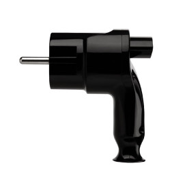 Вилка угловая c/з черная с кнопкой извлечения из сети 16А 250В TDM SQ1806-0399