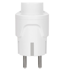 Вилка угловая c/з белая с кнопкой извлечения из сети 16А 250В TDM SQ1806-0398