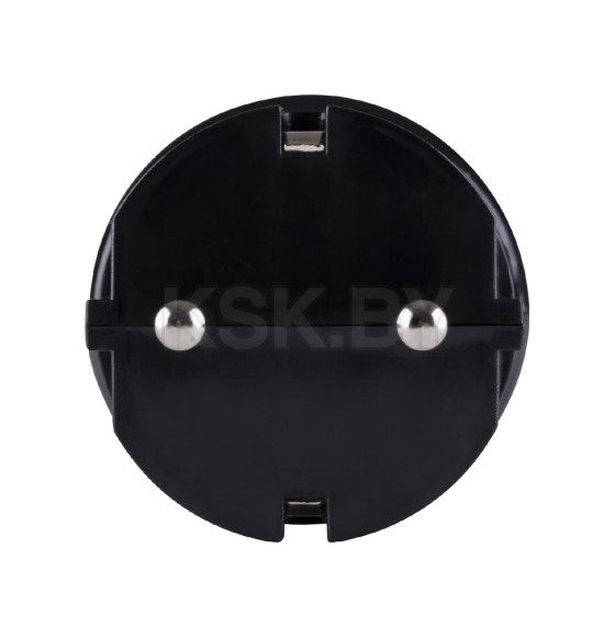 Вилка с/з круглая черная 10А 250В TDM SQ1806-0200 (SQ1806-0200) 