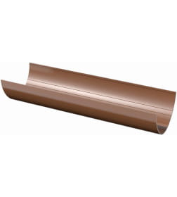 Желоб водосточный коричневый ПВХ 2 м.п. 125 мм Поливент    
