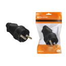 Вилка прямая с/з черная 16А 250В TDM SQ1806-0004 (SQ1806-0004) 