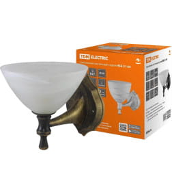 Светильник НББ 21-60-1731 УХЛ4 (черный под золото, плафон конус алебастр) TDM SQ0370-0207