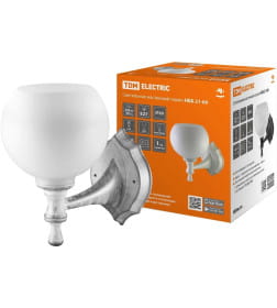 Светильник НББ 21-60-1323 УХЛ4 (белый под серебро, плафон полушар белый) TDM SQ0370-0202