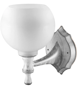 Светильник НББ 21-60-1323 УХЛ4 (белый под серебро, плафон полушар белый) TDM SQ0370-0202