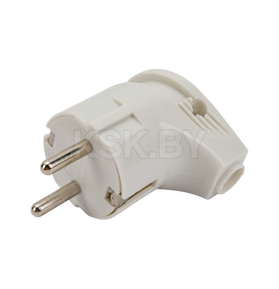 Вилка угловая с/з белая 16А 250В TDM SQ1806-0007 (SQ1806-0007) 