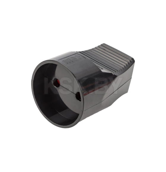 Розетка кабельная 2П б/з с з/ш 10А 250B черная TDM SQ1806-0030 (SQ1806-0030) 