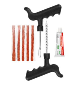 Набор для ремонта бескамерных шин SKYWAY (клей) 8 предметов