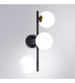 Светильник настенно-потолочный Arte Lamp GEMINI A2243PL-3BK