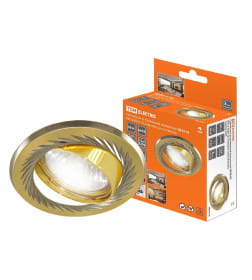 Светильник встраиваемый поворотный СВ 02-02 MR16 50Вт G5.3 матовое золото/никель TDM SQ0359-0005