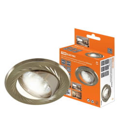 Светильник встраиваемый поворотный СВ 02-02 MR16 50Вт G5.3 матовый никель/никель TDM SQ0359-0006