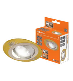 Светильник встраиваемый поворотный СВ 02-05 MR16 50Вт G5.3 золото/никель TDM SQ0359-0014