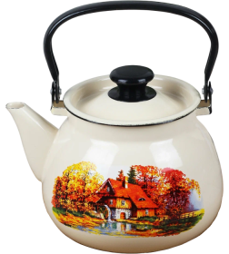 Чайник сферический КМЗ (3,5л) 42104-132/6 Старая мельница слонов.