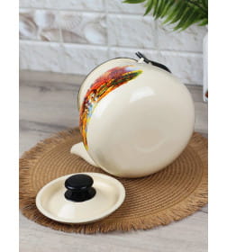 Чайник сферический КМЗ (3,5л) 42104-132/6 Старая мельница слонов.