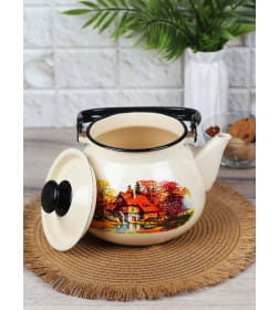 Чайник сферический КМЗ (3,5л) 42104-132/6 Старая мельница слонов.