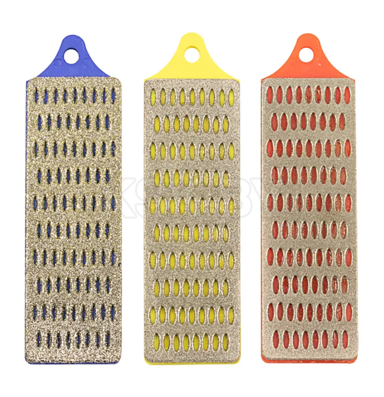 Набор алмазных ручных брусков DLT №2, серия Mini, #60, #100, #180, (размер 77*26мм) (4280) 