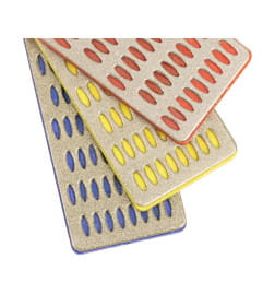 Набор алмазных ручных брусков DLT №3, серия Mini, #200, #240, #400, (размер 77*26мм)