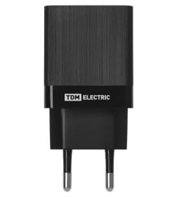 Сетевое зарядное устройство, СЗУ 8, Quick Charge 3.0, 3 А, 2 USB, черный, TDM SQ1810-0006