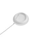 Пробка для ванны (раковины) БЕЛАЯ c цепочкой из нерж.стали 45 см ОП, MP-У  (ИС.110648) 