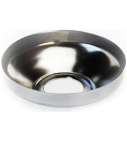 Чашка декоративная (отражатель) 1/2" конус средний (нержавеющая сталь, хром), MP-У 