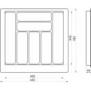 Лоток для столовых приборов 600 BASIC 540х485мм,белый (113710) 