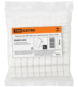 Маркеры для ЗКБ 16 мм2 без символов (упак. 500 шт.) TDM SQ0822-0243