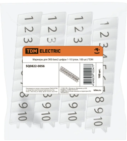 Маркеры для ЗКБ 6 мм2 цифры 1-10 (упак. 100 шт.) TDM SQ0822-0056