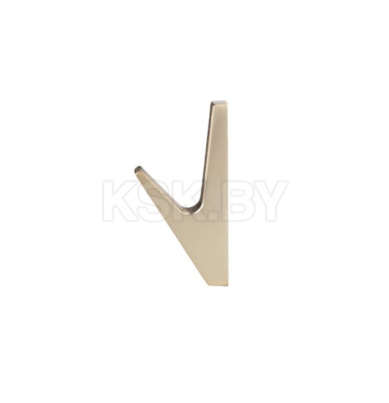 Крючок мебельный однорожковый Fix брашированное золото (113687) 