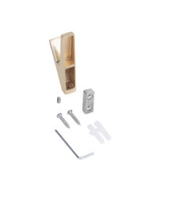 Крючок мебельный однорожковый Fix брашированное золото