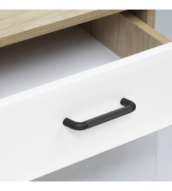 Ручка мебельная Fluid-128 черный матовый