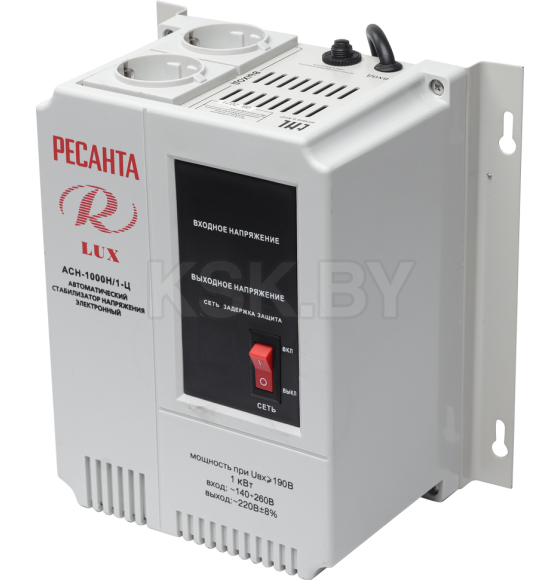 Стабилизатор напряжения 1 кВт 140-260В РЕСАНТА АСН 1000 Н/1-Ц Lux (63/6/14) 