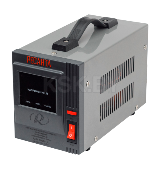 Стабилизатор напряжения 1 кВт 140-260В РЕСАНТА АСН-1000/1-Ц (63/6/2) 