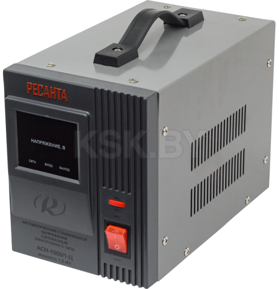 Стабилизатор напряжения 1,5 кВт 140-260В РЕСАНТА АСН 1500/1-Ц (63/6/3) 
