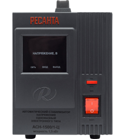 Стабилизатор напряжения 1,5 кВт 140-260В РЕСАНТА АСН 1500/1-Ц