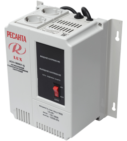 Стабилизатор напряжения 1,5 кВт 140-260В РЕСАНТА АСН 1500 Н/1-Ц Lux