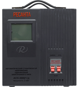 Стабилизатор напряжения 3,0 кВт 140-260В РЕСАНТА АСН 3000/1-Ц