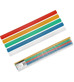 Набор трубок термоусаживаемых клеевых (5 цветов по 2 шт.) ТТкНГ(3:1)-30/10 TDM SQ0548-1612