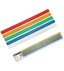 Набор трубок термоусаживаемых клеевых (5 цветов по 2 шт.) ТТкНГ(3:1)-15/5 TDM SQ0548-1609