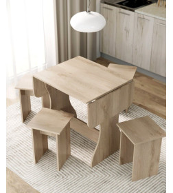 Обеденная группа для кухни "Остин" СН-130 ДСПдуб экспресив песочный