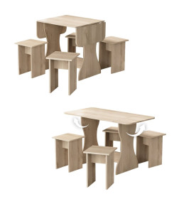 Обеденная группа для кухни "Остин" СН-130 ДСПдуб экспресив песочный