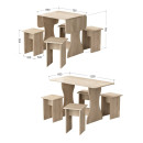 Обеденная группа для кухни "Остин" СН-130 ДСПдуб экспресив песочный