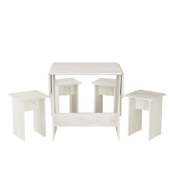 Обеденная группа для кухни "Остин" СН-130 ДСПдуб крафт белый