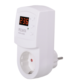 Блок защиты по напряжению "Ресанта" АЗМ 16AРД регулируемый (с дисплеем, в розетку)