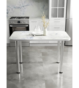 Стол обеденный СН-105.01 (1170х600)Оникс голубой