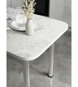 Стол обеденный СН-105.01 (1170х600)Оникс голубой