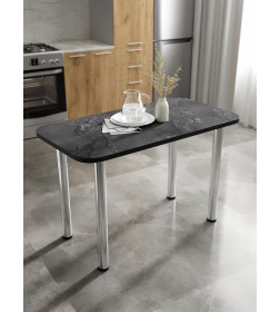 Стол обеденный СН-105.01 (1170х600)Мрамор империал тёмный