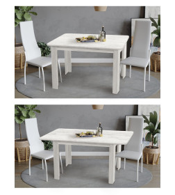 Стол обеденный СН-130.01дуб крафт белый