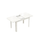 Стол обеденный СН-130.02 "Алиса"дуб крафт белый