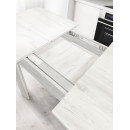 Стол обеденный СН-130.02 "Алиса"дуб крафт белый