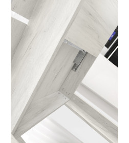 Стол обеденный СН-130.02 "Алиса"дуб крафт белый