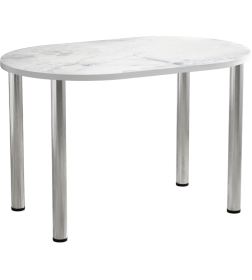 Стол обеденный СН-105.02 (1170х750)Оникс голубой